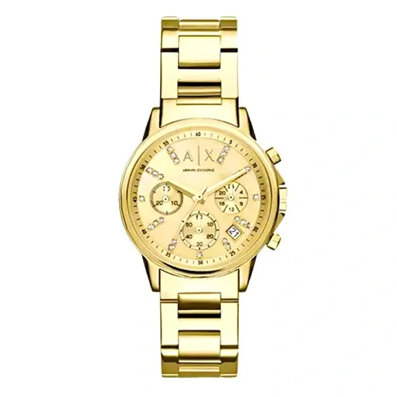 Armani Lady Banks Gold Tone Watch AX7126 | ARMANI EXCHANGE Lady Banks Analog Watch for Women  main image 3
